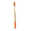 TOBBOMEY 4pcs Eco-Friendly Bamboo Toothbrush with Soft Bristles for Adults Biodegradable Oral Care Orange Kraft Box Packaging view 3