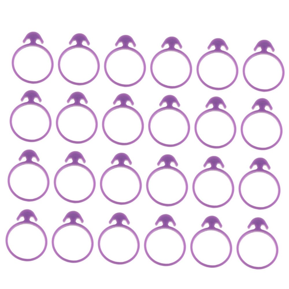 PRETYZOOM 24pcs Icing Bag Sealing Rings for Cake Decorating Rubber Bands for Piping Bags for Frosting and Baking Essential Pastry Supplies
