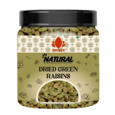SMIBZE Natural Dried Green Raisins 100 GM (Pack of 1) SMIBZE