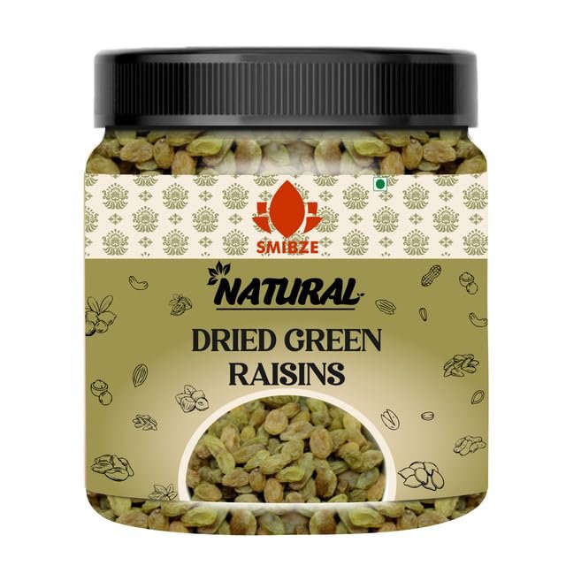 SMIBZE Natural Dried Green Raisins 100 GM (Pack of 1) SMIBZE