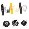 Baluue 3sets Stainless Steel Ear Cleaning Tools for Ear Wax Removal Portable Earwax Picker and Massage Supplies for Safe and Gentle view 2