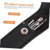 Baluue 9sets Stainless Steel Ear Cleaning Tools for Safe Earwax Removal Portable Ear Digger Pouch Includes for Household Use view 4