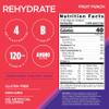 AdvoCare Rehydrate - Electrolyte Drink Mix - Includes Magnesium, Sodium, Potassium & Calcium - Antioxidant & Amino Acid Fortified - Hydration & Recovery - Fruit Punch, 15 Stick Packs (6.3 oz) view 2
