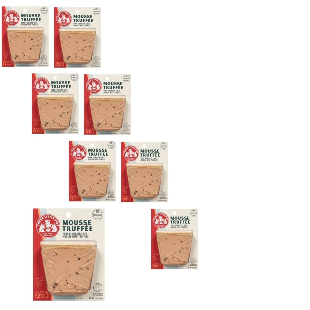 Trois Petits Cochons Truffee Mousse Sliced, 5.5 oz, 8 Pack