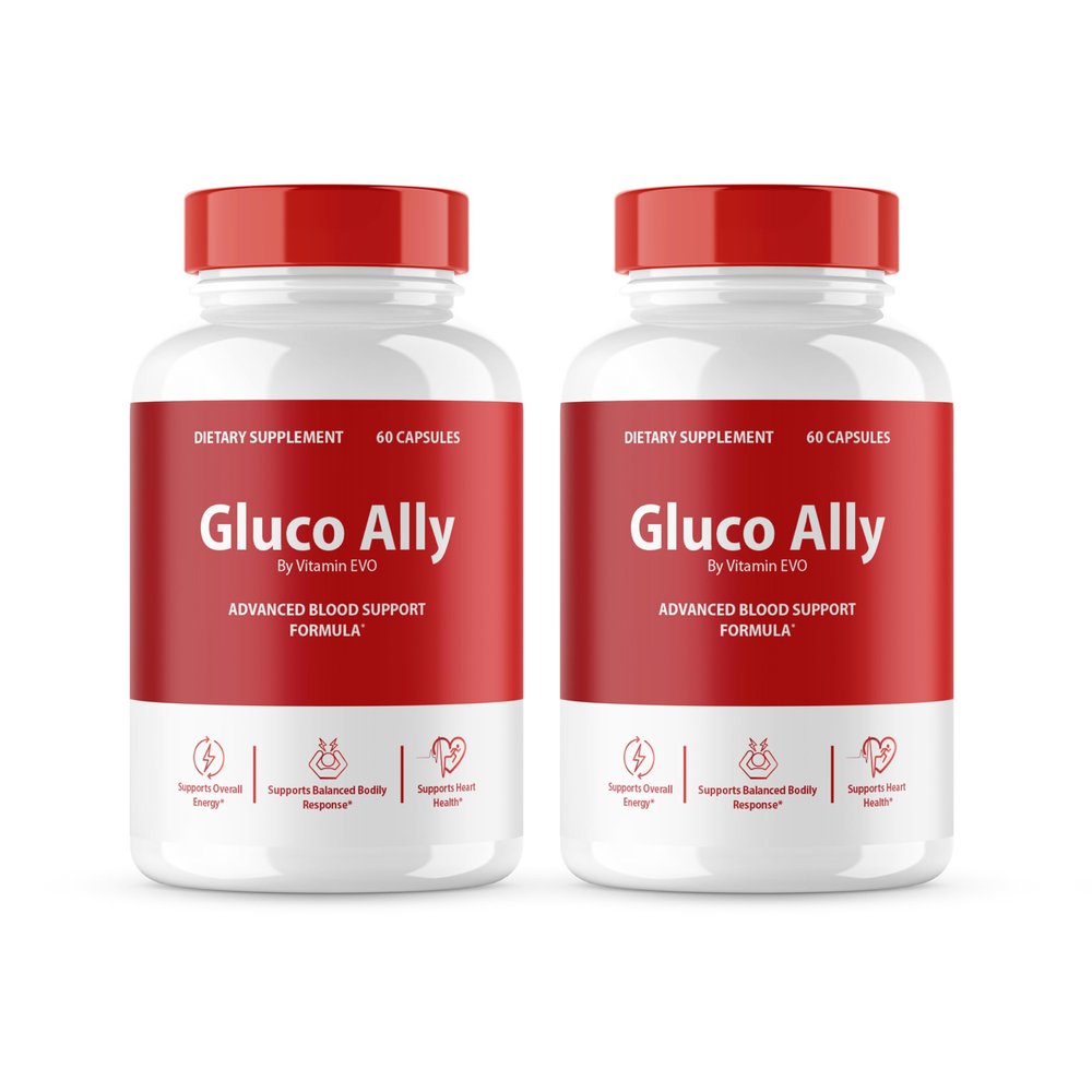 (2 Pack) Gluco Ally Capsules, Official GlucoAlly Advanced Formula, Gluco Ally Pills, Gluco Ally Maximum Health Formula and Wellness, Gluco Ally Support Pills Reviews, 120 Capsules 2 Month Supply