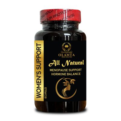 OLANTA TRADE SOLUTION Women's Support - Menopause Support for Women | Red Clover Isoflavones | Wild yam Root Powder Organic, Blessed Thistle, Red Raspberry - 1 Bottle 60 Capsules