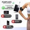 Pumpcases Insulin Pump Adjustable Leg Band, Heather Gray, Large view 2