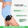 Pumpcases Insulin Pump Adjustable Leg Band, Heather Gray, Large view 3