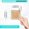 MedVance Bordered Adhesive Silicone Foam Dressing Pack of 15 - Waterproof Silicone Pad - Easy Apply & Remove Sterile Bandages - Wound Care & Dressings for Burns & More (4"x4" Bandage, 2.7"x2.7" Pad) view 3