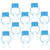 Baluue 16pcs Nose Clips for Breathing Training Durable and Pom Nose Stoppers for Lung Exercises Portable Nasal Fixation for Daily Use Blue view 1