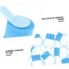 Baluue 16pcs Nose Clips for Breathing Training Durable and Pom Nose Stoppers for Lung Exercises Portable Nasal Fixation for Daily Use Blue view 2