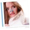 Baluue 16pcs Nose Clips for Breathing Training Durable and Pom Nose Stoppers for Lung Exercises Portable Nasal Fixation for Daily Use Blue view 4
