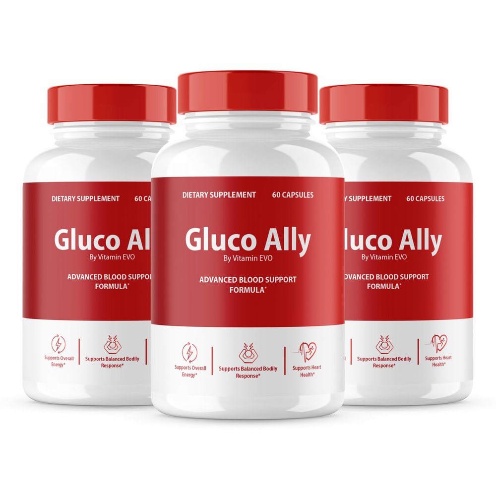 (3 Pack) Gluco Ally Capsules, Official GlucoAlly Advanced Formula, Gluco Ally Pills, Gluco Ally Maximum Health Formula and Wellness, Gluco Ally Support Pills Reviews, 180 Capsules 3 Month Supply