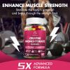 HMone Creatine Monohydrate Gummies - 5g for Men & Women, Creatine Chewable Supplements for Muscle Gain, Muscle Strength, Energy Boost, and Muscle Builder, Sugar Free, Vegan 6 Packs view 2