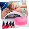 2 Pcs Pink Nail Soak Tray for Manicure Prep and Press-on Nails view 3