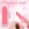 100 Pcs Finger Cots Finger Protectors, Medium Finger Protectors Disposable Fingertips Protective Finger Cots Silicone Non-allergenic Finger Gloves Suitable for Beauty Manicure Massage Electronic(Pink) view 2