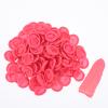 100 Pcs Finger Cots Finger Protectors, Medium Finger Protectors Disposable Fingertips Protective Finger Cots Silicone Non-allergenic Finger Gloves Suitable for Beauty Manicure Massage Electronic(Pink) view 3