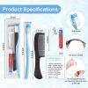 200 Sets Disposable Toothbrushes with Toothpaste Floss Comb Individually Wrapped, Disposable Toothbrush Bulk, 10g Toothpaste,Dental Floss,6in Comb Bulk Toothbrush Kit for Homeless,Airbnb,Hotel view 2