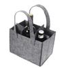 STOBAZA Bottle Red Wine Storage Bag Reusable Drink Pouches for Travel Wine Festive Party Accessory Grey view 3