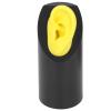 Silicone Ear Model Statue for Acupuncture Simulation Training Medium Yellow Cylinder M Size Left Ear Display Stand for Students and Practitioners view 4