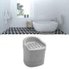ZJchao Shower Chair with Backrest, Drainage Holes & Non-Slip EPP for Pregnant Women, Elderly and Disabled Users Gray view 4