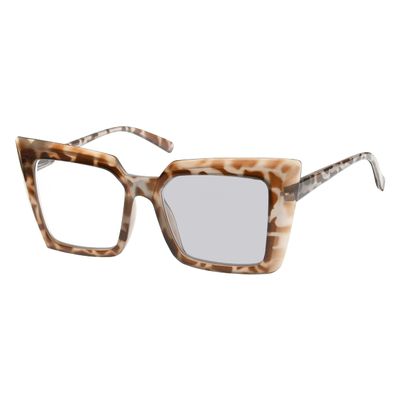 Eyekepper Transition Photochromic Reading Glasses for Women Oversized Readers Brown/Tortoise