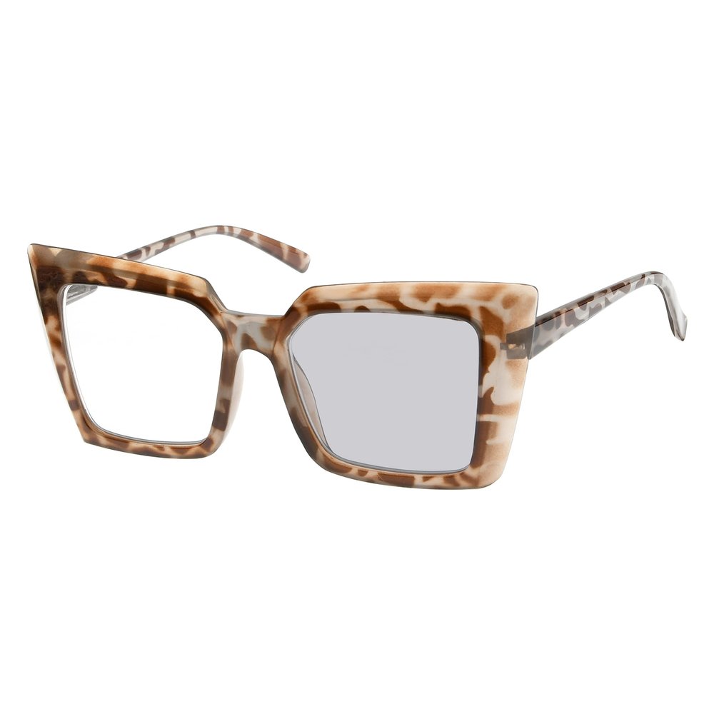 Eyekepper Transition Photochromic Reading Glasses for Women Oversized Readers Brown/Tortoise