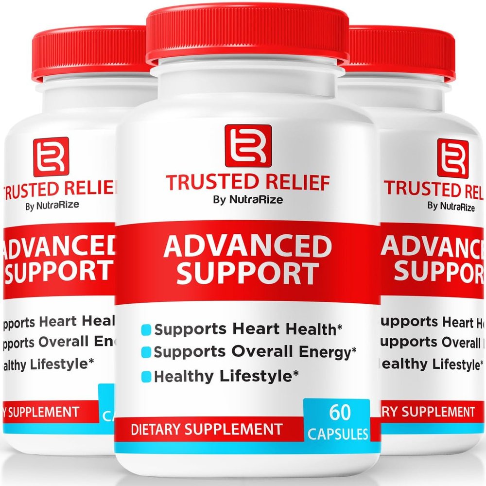 (3 Pack) Trusted Relief Capsules, Official TrustedRelief Complete Support Pills, All Natural Formula for Stable Levels & Healthy Circulation, Premium Supplement Reviews (180 Capsules)