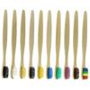 Baluue 10pcs Bamboo Toothbrushes Soft Bristles Travel Toothbrush Gum Portable Hotel Random Color view 1