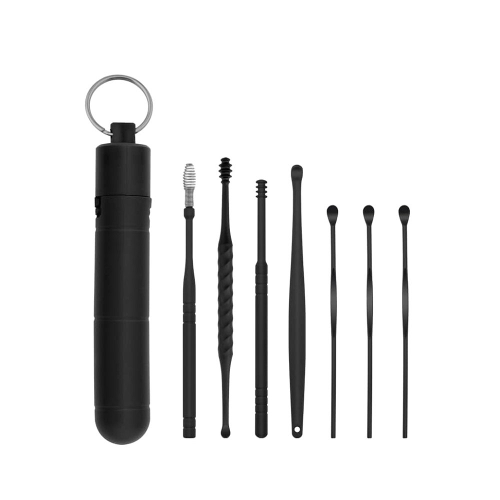 DCYEQRQ Ear Wax Removal Kit Ear Cleaning Kit Ear Wax Cleaner Tool Set Portable Ear Wax Cleaning Kit Durable Ear Wax Removal Kit with Storage Box Ear Pick (A)