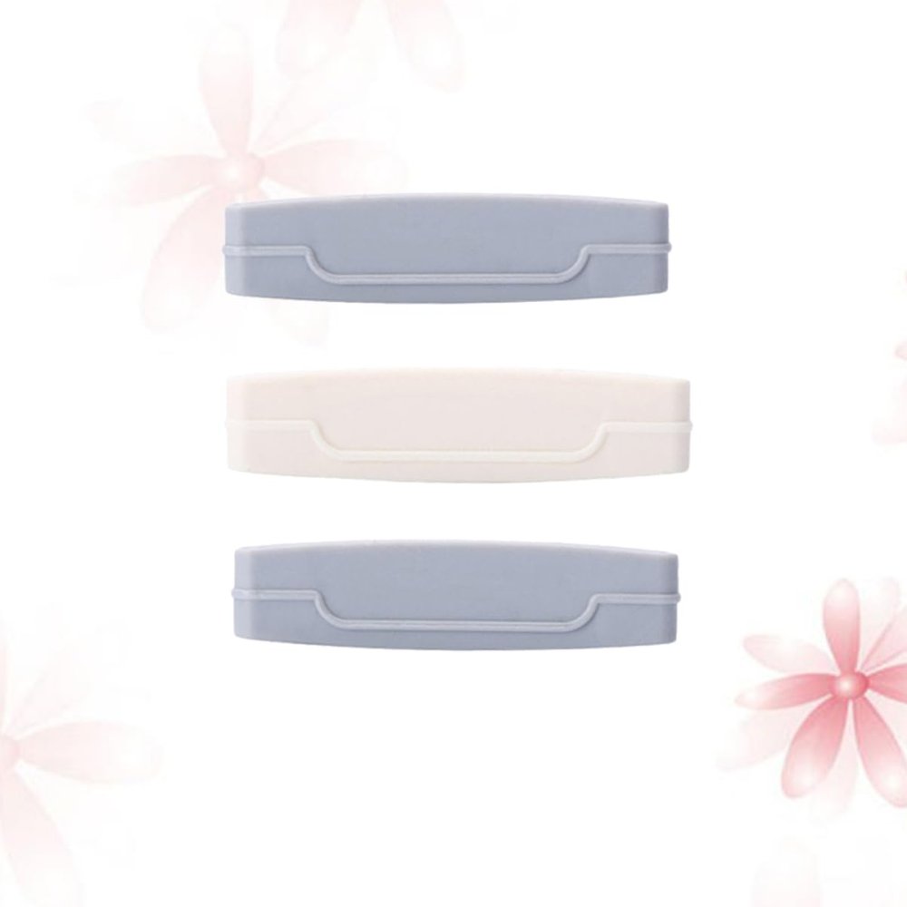 Manual Toothpaste Squeezer Kit 3Pcs ABS Portable White