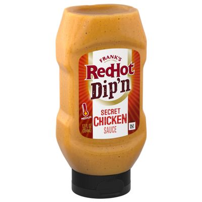 Frank's RedHot Dipping Sauce, Secret Chicken, Creamy, Tangy, Smoky Flavor, No Mess, For Chicken Tenders, French Fries, Sandwich Spread, and More, 12 fl oz