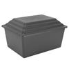 At Peace Memorials Urn Vault for Cremated Remains, Injection-Molded ABS Plastic, 10.5 x 8.5 x 6.5 inch, Holds ONE Cremation Urn (Gray) view 1