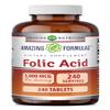 Amazing Formulas Folic Acid 5000 Mcg per Serving | Tablets Supplement | Non-GMO | Gluten-Free | Made in USA (1 Pack | 240 Count) view 1