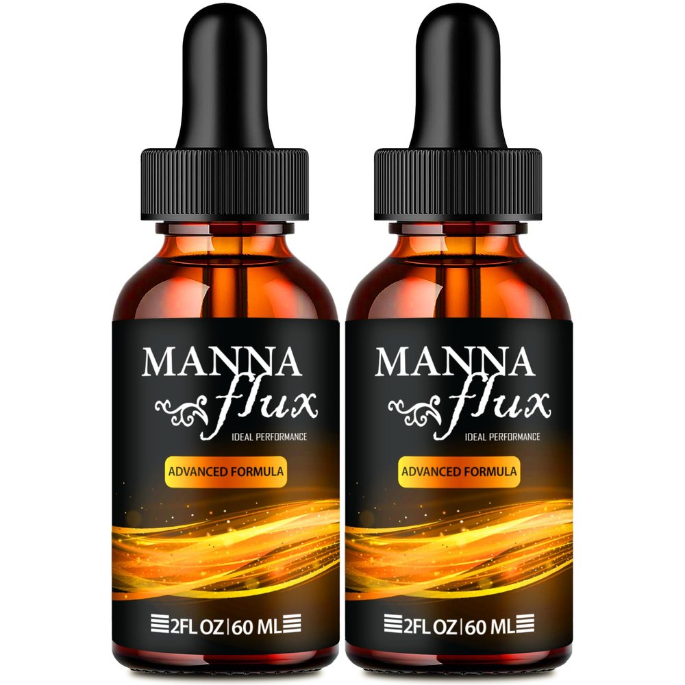 Manna flux Drops, Mannaflux Support Supplement Liquid Drops - Maximum Strength, Manna Flux Health & Wellness Drops, Mannaflux All Natural Formula, Manna Flux Liquid Drops Reviews (2 Pack)