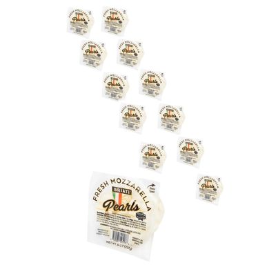 Briati Fresh Mozzarella Pearls, 8 oz, 12 Pack