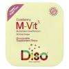 DISO M-VIT Fast-Dissolving Multivitamin Oral Strips, Cranberry Flavor, Vegan, Sugar Free, Gluten Free, Individually Wrapped, Maximum Absorption, 30 Dissolvable Strips view 1