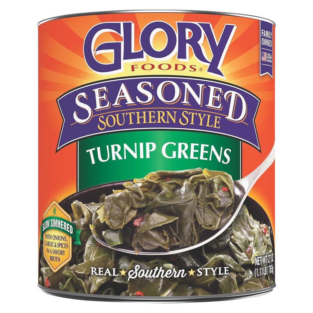 Glory Foods Turnip Greens 27 oz (Pack of 12)