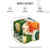 Elegant Square Leather Tissue Box Cover - Stylish & Waterproof Funny Frogs Printed Tissue Box for Table Decor view 4