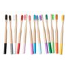Baluue 8pcs Travel Toothbrush Bamboo Toothbrushes for Adults Eco-Friendly Kit Ergonomic Handle view 4