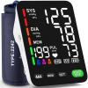 ADKING Blood Pressure Monitor Home Use Upper Arm LED Backlit Display Blood Pressure Cuff 9-17 inch Automatic Blood Pressure Machine 3 User Mode & 199 Sets Memories & Carrying Case (Black) view 1