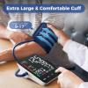 ADKING Blood Pressure Monitor Home Use Upper Arm LED Backlit Display Blood Pressure Cuff 9-17 inch Automatic Blood Pressure Machine 3 User Mode & 199 Sets Memories & Carrying Case (Black) view 3