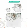 Victoroes Winter Drawstring Gift Bags 10 Pieces, 5" x 7" Small Christmas Eucalyptus Leaf Pine Needle Gift Bag Reusable Fabric Wrap Bags for Wedding Party Birthday Christmas Seasonal Holiday view 4