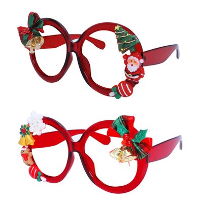bullabulling Christmas Classic Round Reading Glasses with Anti-Glare UV Readers for Men Women (c12/c13, 1.50, x)