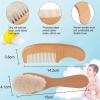 YTAOWER Comb Hair Care Safety Comb, Wide Tooth Comb, Graceful Hair Comb, Styling Comb, Suitable for Daily Combing Use or with Cream and Oil Hair Brush view 2