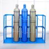 Elitix Oxygen Tank Holder Acetylene Tank Storage Rack with 2 Hinges, Oxygen Tank Cylinder Holder Rack Stand Mount Floor, E Cylinder Carrier w/Powder-Coated Finish(Blue,W 145cm(57 1/8")) view 2