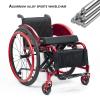 Aluminum Lightweight Wheelchairs,Lightweight Wheel Chair For Adults,Portable Transport Wheel Chair,Self-Propelled Transfer Wheelchairs,Lightweight Foldable Sports Wheelchair(Size:Seat width 36cm/14.1i view 3