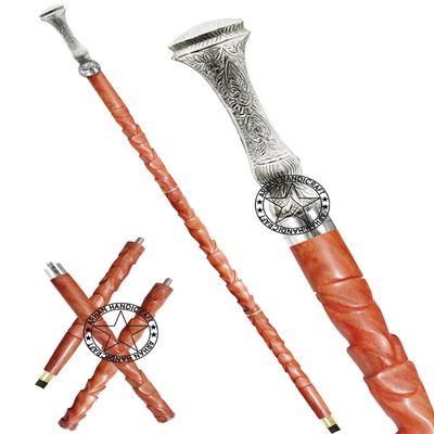 Brass Nautical Designer Walking Stick Men & Women Canes and Wooden 37 inch Handle Nickel Natural Wood Rosewood FDGH