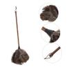 Baluue Ostrich Dusting Brush Walnut Wood Handle Long Handle Dust Cleaning Tool for Furniture Home Office and Car Reusable and Washable Household Dust Cleaner view 3