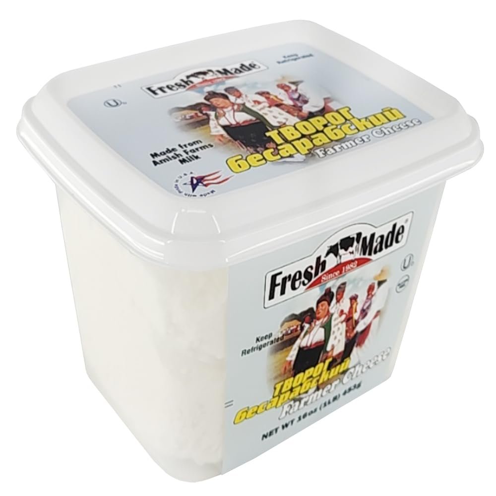 Fresh Made Besarabian Tvorog Farmer Cheese Gluten-Free 1 lb / 450g